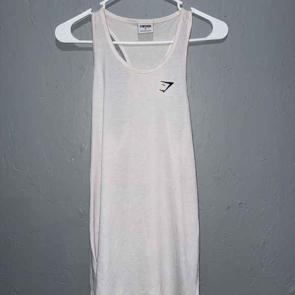 Gymshark Tops - Gymshark Off-White Tank Top with Logo